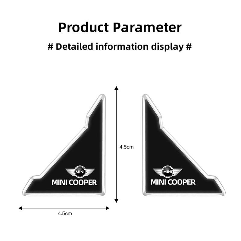 CXVA5 Car Stickers Door Corner Anti-collision Silicone Stickers For BMW Mini Cooper One JCW WORKS F54 F55 F56 F57 F60 R50 Car Supplies