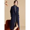 Women's Elegant Wool Blend Double-faced Mid-length Coat