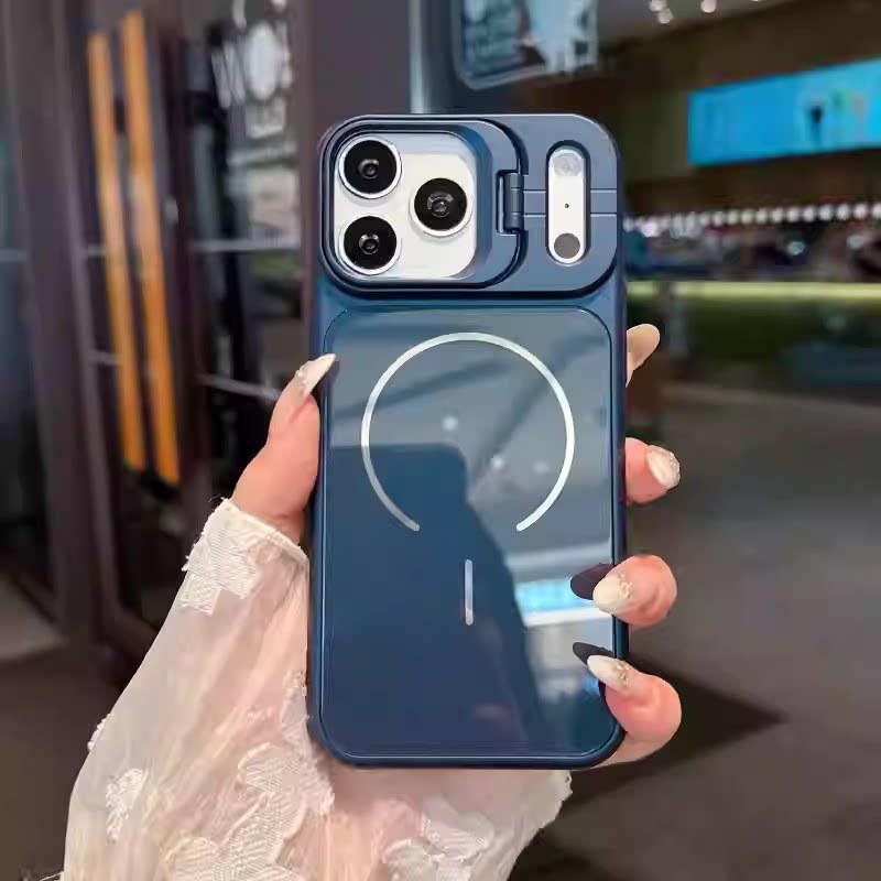 Магнитный чехол-защита для объектива iPhone 17 Pro Max - Ударопрочный PC-чехол для Apple 16/15
