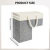 Foldable Staircase Basket with Handle Large Stair Organizer Storage Bin