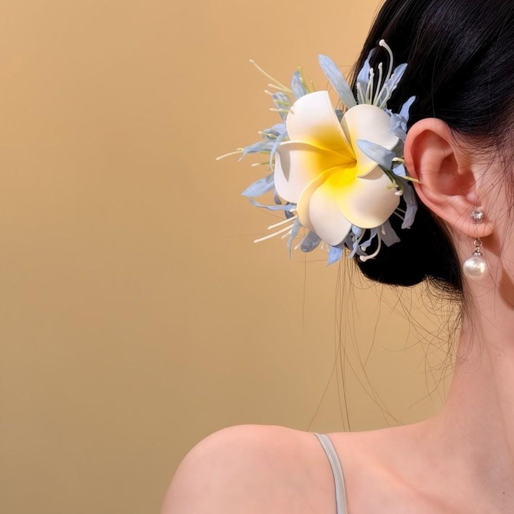 Vintage Water-Sprinkling Festival Hair Clip Fresh Floral Headwear Side Bangs