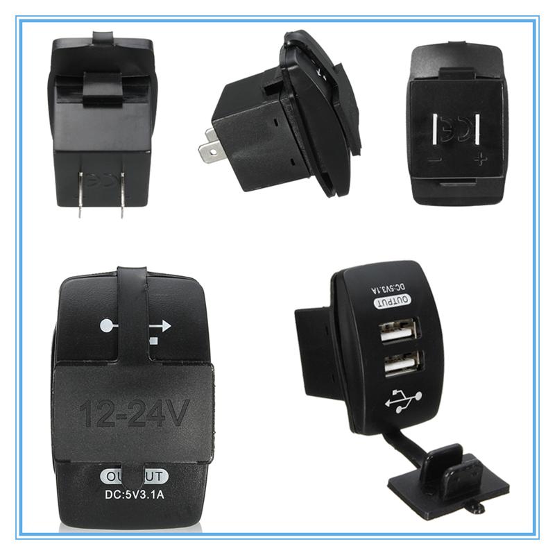 Автомобильное зарядное устройство с двумя разъемами USB 12-24 В, адаптер питания 3,1 А, выход 5 В с 5-цветной светодиодной подсветкой для всех телефонов Toyota Skoda