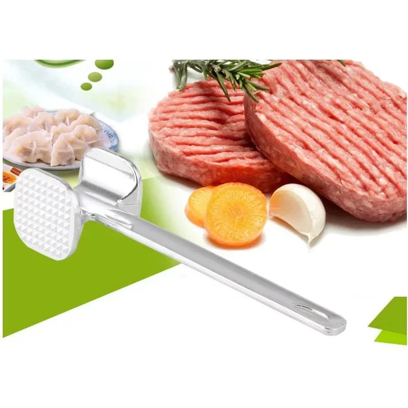 1 шт. кухонные гаджеты многофункциональный молоток для мяса двухсторонний свободный тендерайзер портативный стейк свинина инструменты алюминиевый сплав