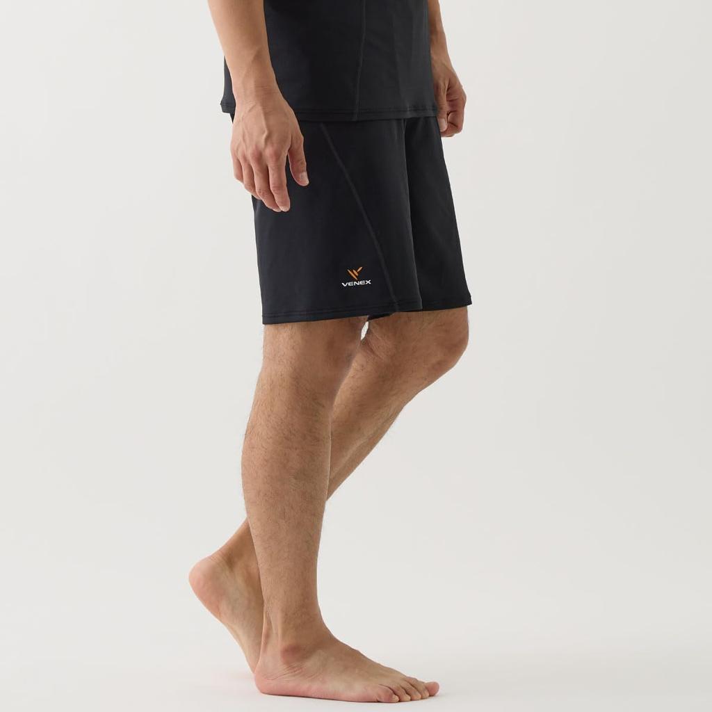 VENEX Recovery Wear for General Medical Size 6438 Recharge+ Devices, Men's Shorts, Black, L,