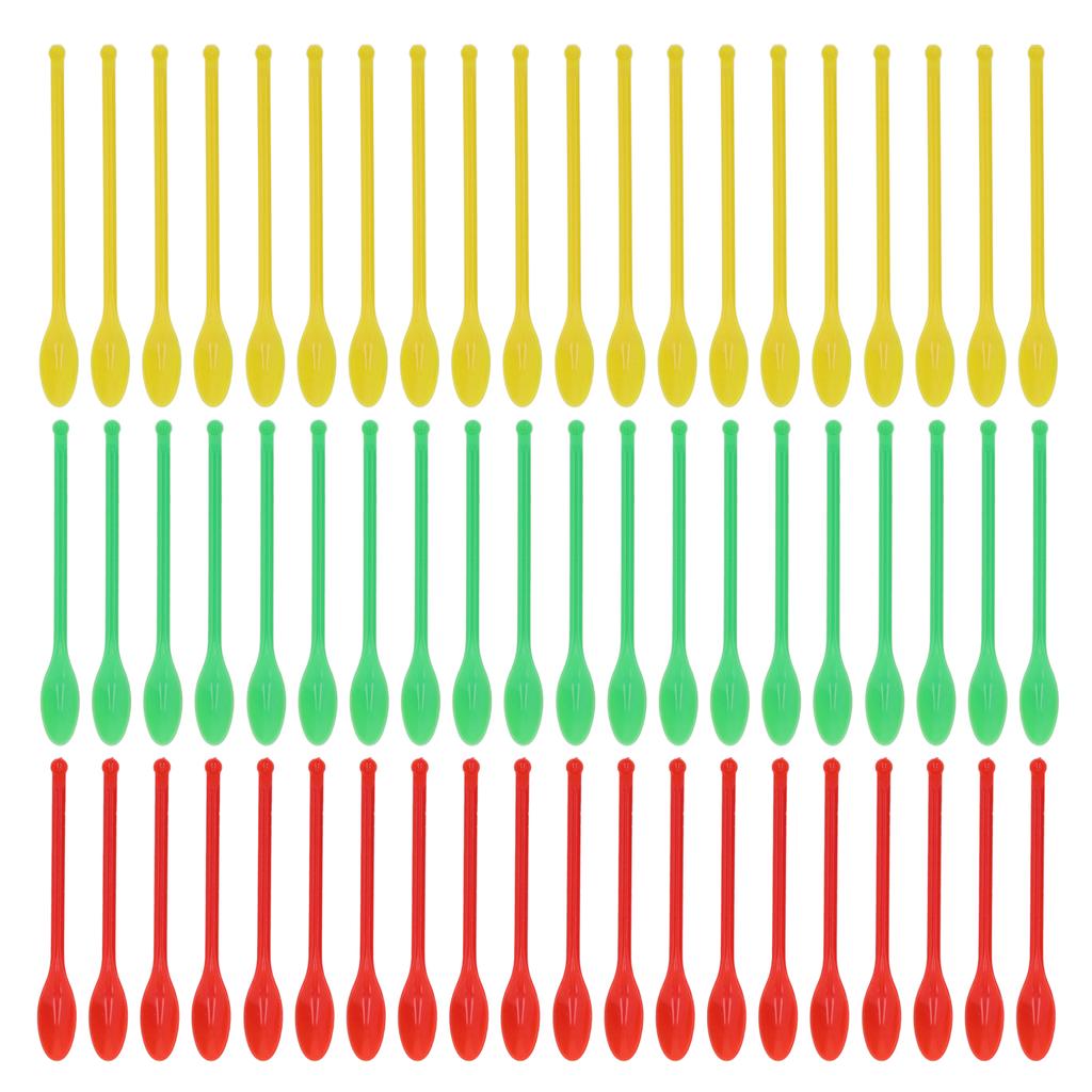 20 Наборов Лабораторная Ложка Совок Пластиковый Двусторонний Зеленый Красный Желтый Мерный Инструмент