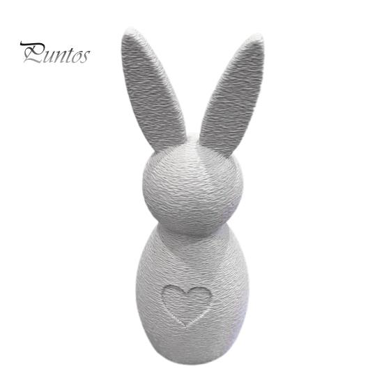 Пасхальный кролик, 3D-печатная фигурка кролика, минималистичный кролик, центральный элемент для домашнего стола, книжной полки, пасхальное украшение камина