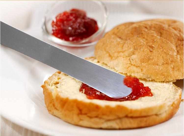 Small cup cake cream trowel baking tool stainless steel integrated round head ejector knife pastry round head design
