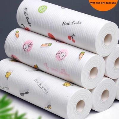 Ленивая ткань, кухонная влажная и сухая моющаяся нетканая ткань двойного назначения, кухонная маслопоглощающая бумага