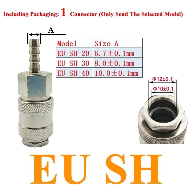 EU Air Hose Fittings Coupling Compressor Accessories Quick Release Fitting European standard Pneumatic Connector Rapidities