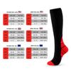 Двухцветный спортивный чулок до икры Простой и персонализированный длинный до колена Мужской и женский компрессионный носок для велоспорта