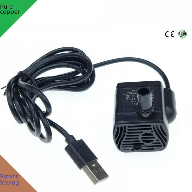 Ante Electric USB-1020 Small Water Pump 5V Mini Fish Pump Craft Plant Planting DC Mini Water Pump(USB-1020 white)