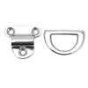 60*58mm Marine Folding Pad Eye 316 Stainless Steel D Ring Anchor Deck Folding Pad Eye  Marine Use