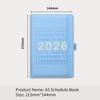 Новый планировщик A5 2026 года на английском языке с календарем, 365-дневный ежедневник, руководство по эффективности, список дел, блокнот для студентов