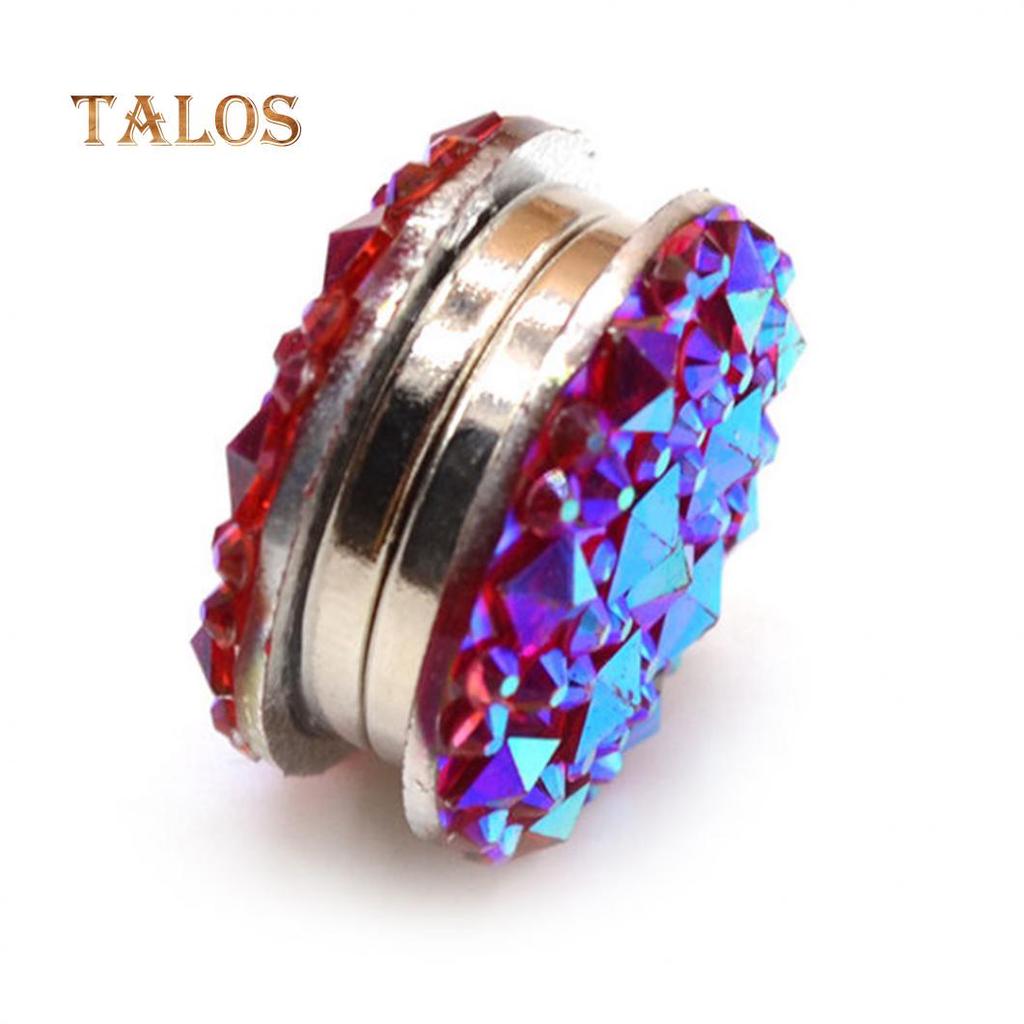 Женская магнитная брошь украшенная кристаллами одна пара в комплекте