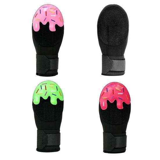 Скользящая варежка для молодежи и взрослых, бейсбольная перчатка для софтбола для правой или левой руки, дизайн «Мороженое», бейсбольная капля для защиты рук