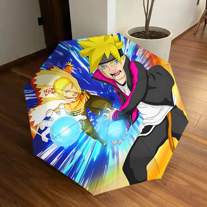 1pc Naruto, Anime Artwork Automatic Folding Umbrella] Durable Iron Frame & Rod, Portable Folding, Makes a Great Holiday Gift yy251016276