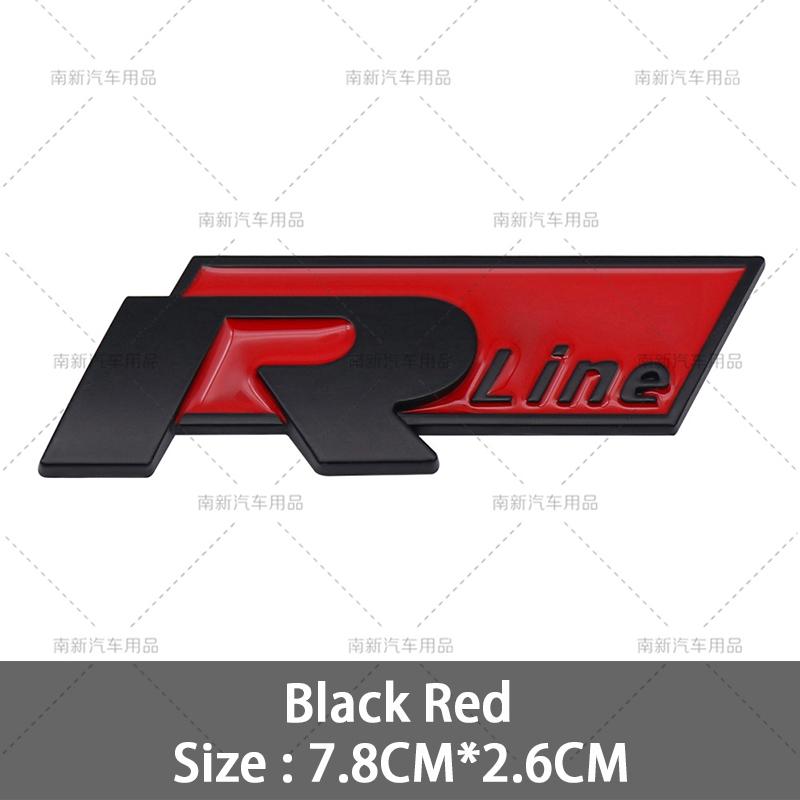2026 Hot For VOLKSWAGEN VW 3D Metal R Line Logo Rline Badge Car Front Grille Emblem Stickers for Volkswage Polo Passat B5 B7 Gol