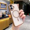 Матовый магнитный чехол Magsafe Translucency для iPhone 16 15 14 13 12 11 Pro Max Plus, прочный противоударный чехол для беспроводной зарядки