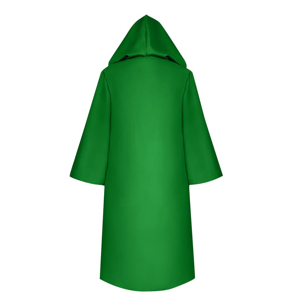 Мужские и женские костюмы на Хэллоуин, мрачный плащ, плащ с капюшоном, куртка, пальто