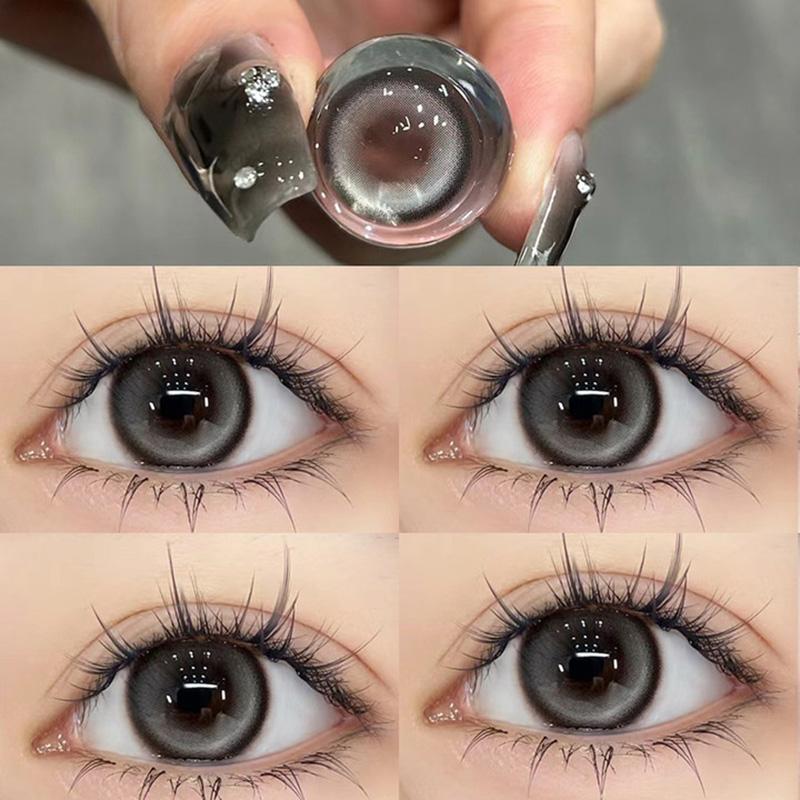 Цветные контактные линзы Линзы для близорукости с диоптриями Косметические контактные линзы Оптовая продажа 2 шт. Ежегодно Красивый макияж для глаз