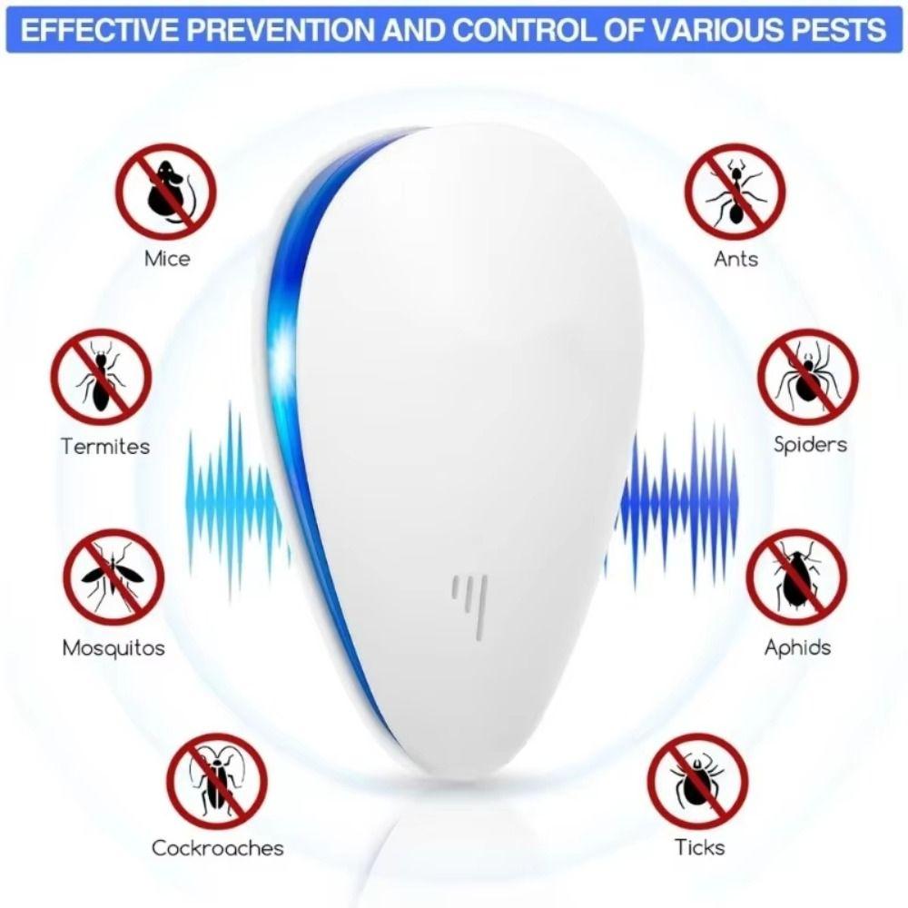 Household Silent Insect Repellent Electronic Ultrasonic Insect Repellent for US/EU/UK Kitchen