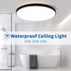 Водонепроницаемый современный потолочный светодиодный потолочный светильник для ванной комнаты, 18 Вт, 30 Вт, 40 Вт, круглый светодиодный потолочный светильник для гостиной, кухни, 220 В
