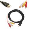 5Ft Hdmi To 3Rca/Av Converter Video Audio Converter Component Adapter Cable