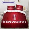 Постельное белье с рисунком Kenworth Декор для дома Подарок на день рождения (1 пододеяльник + 2 наволочки, без наполнителя)