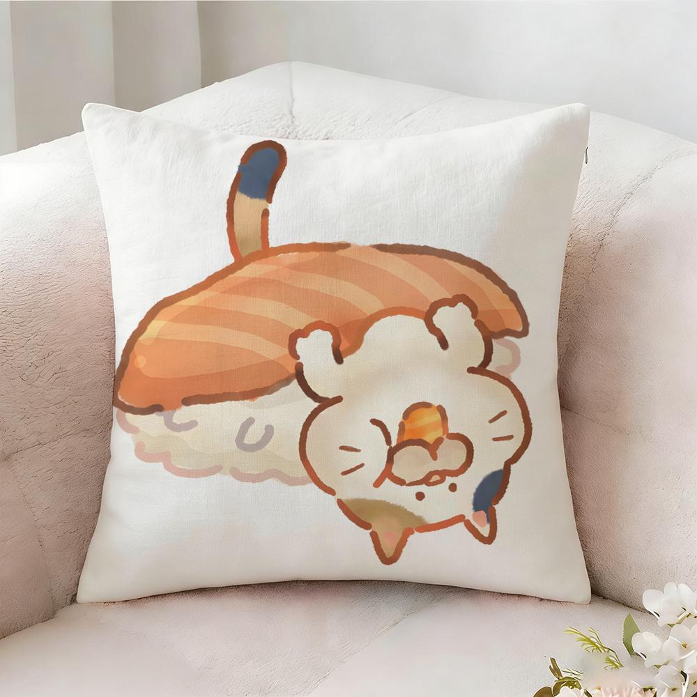 Cute Animal Companion Patterns Pillow Case Pillowcase Doublesided Printed Sofa Cushion Bedroom Headboard Pillow
