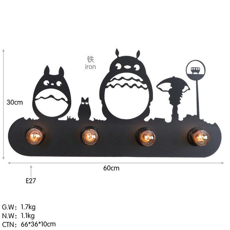 Ретро Стиль Лофт Железный Черный Сельский Промышленный Настенный Светильник Настенный Бра Светильники Крыльцо Прихожая