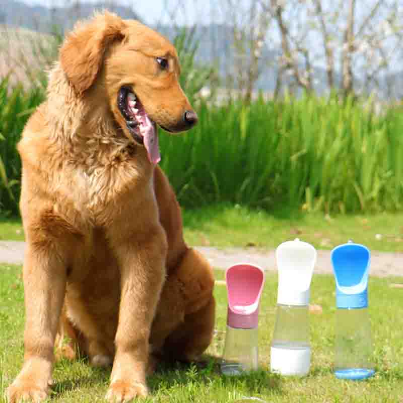 2 в 1 портативная бутылка для воды для собак, поилка для домашних животных, миска для щенков, дорожные бутылки с водой, прогулочная чашка для питья для собак