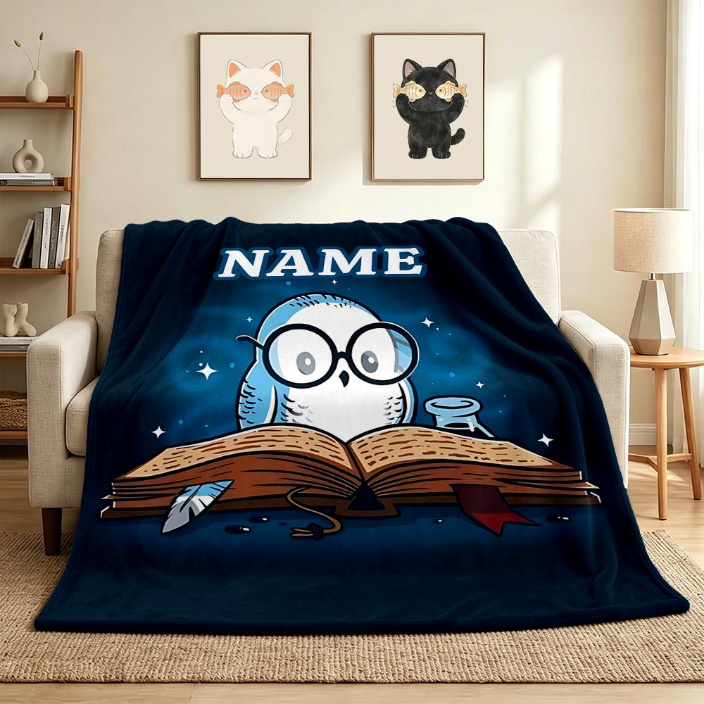 Custom Name Witchcraft Magic Flannel Blanket Throw Blanket Soft Warm Sofa Bed home Decor Unique Gift