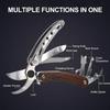 6 In 1 Multifunctional Gardening Duty Tools For Fresh Branches Scissors Hand Pruning Shears With Saw,Bark Shovel And Safety Lock
