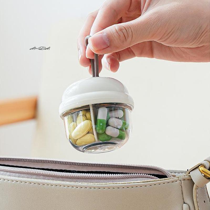 4 Grids Portable Small Pill Organizer Box Travel Weekly Pocket Pill Case Holder Plastic Container for Medicine Storage