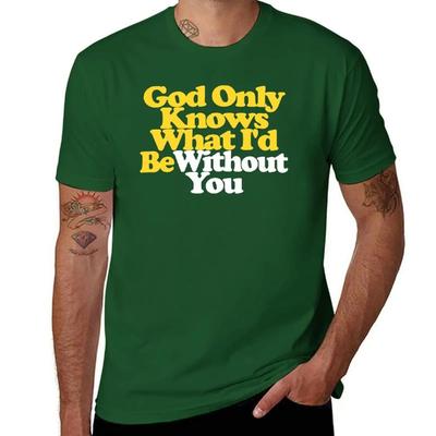 Футболка с текстом песни "God Only Knows" группы Beach Boys, футболка с изображением домашних животных, одежда в стиле аниме, черные футболки для мужчин.