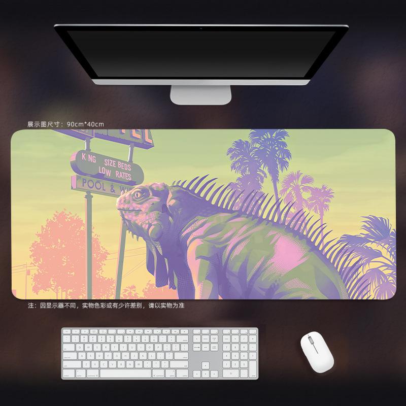 GTA6 mouse mat extra large game Grand Theft Auto 6 e-sports desk mat office computer keyboard mat with edge locking