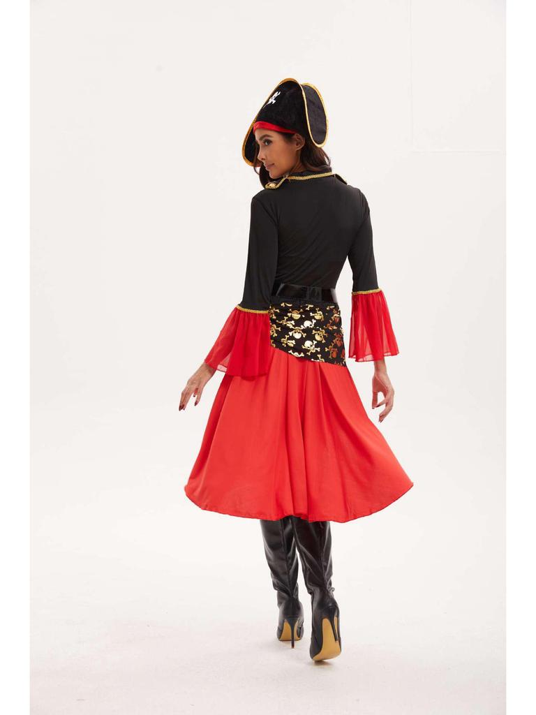 Женский костюм карибского пирата для косплея на Хэллоуин