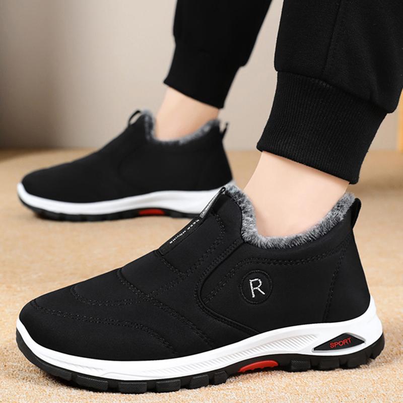 Waterproof Snow Boots for Women 2025 Slip-On Warm Thicken Plush Winter Boots Woman Outdoor Non-Slip Warm Cotton-Padded Shoes
