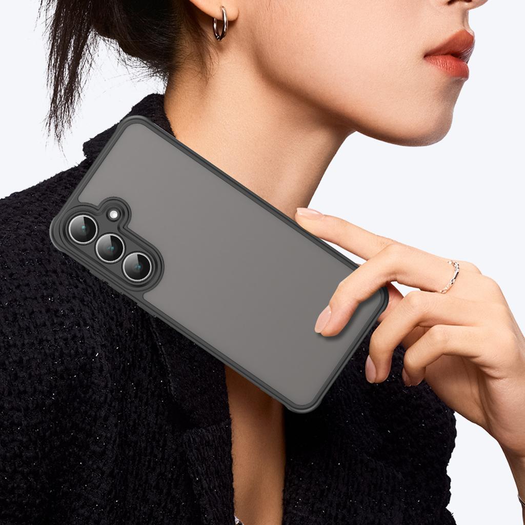 Для Samsung Galaxy S25 FE Чехол Ударопрочный С подушками безопасности Матовый Полупрозрачный ПК+ТПУ Задняя крышка телефона