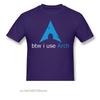 Кстати, я использую Arch Anime Clothes Design Linux Программу Операционную Систему Новинка Дизайн Хлопок Унисекс Футболку