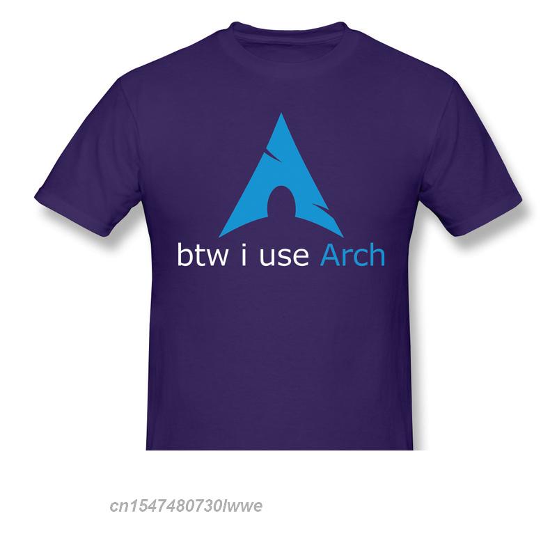 Кстати, я использую Arch Anime Clothes Design Linux Программу Операционную Систему Новинка Дизайн Хлопок Унисекс Футболку