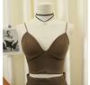 Spring and Summer Products Small Halter Vest With One Piece Fixed Cup Chest Binding Outside Wear Soled Strapless