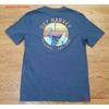 Guy Harvey T Shirt Sailfish Medium Blue Color Logos On Front And Back Vintage Stretched Graphic Breathable