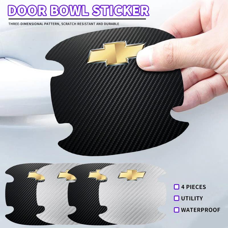 Anti-scratch Car Door Bowl Stickers Protective Accessories For Chevrolet Spark Captiva Cruze Malibu Equinox Trax Camaro Blazer CI5
