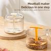 Полупрозрачная машина для приготовления фрикаделек — инструмент для изготовления фрикаделек с 5 шариками, контейнеры для хранения морозильной камеры, руководство «сделай сам»
