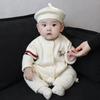 Осенне-зимний вязаный комбинезон для новорожденных мальчиков: Одежда для улицы и ползания