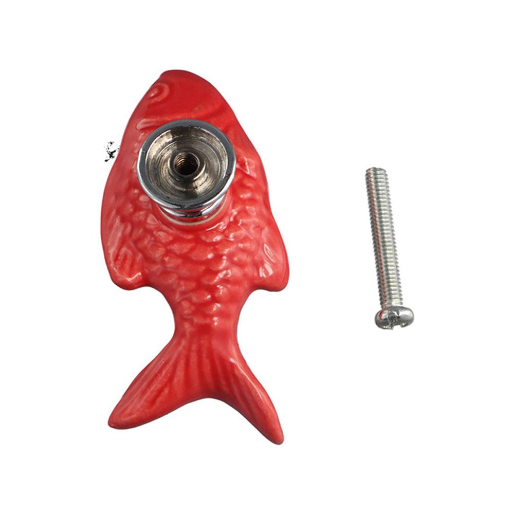 Fish Shape Drawer Knob Single Hole Door Handles Stylish Cupboard Knob  Kitchen