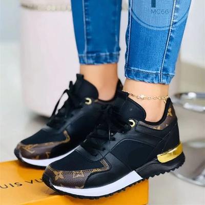 Женские повседневные кроссовки на платформе, кроссовки для бега, модные дышащие кроссовки со шнуровкой