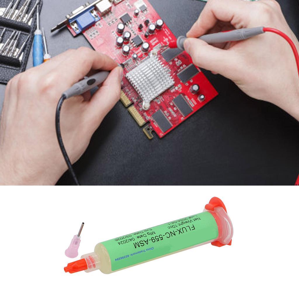 Flux 559 Solder Pastes Low Residues Flux Welding Flux NC559ASM/NC223ASM/NC218ASM with Needle Dispensing Accesories