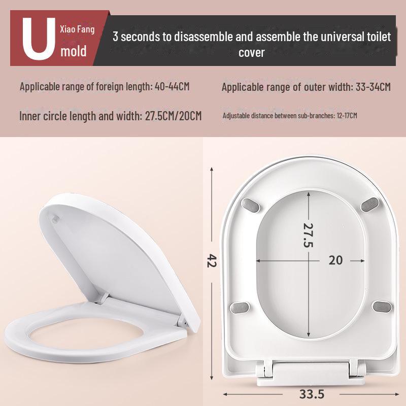 Универсальный быстроустанавливаемый чехол для сиденья унитаза с функцией замедления - утолщенные и удобные для домашнего хозяйства аксессуары